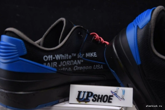 SP Retro O-W Jordan Black Low Blue Air 2 DJ4375-004 DJ4375-004 0522